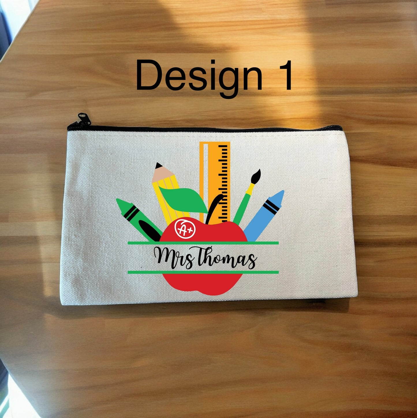 Personalised teacher pouch/pencil case